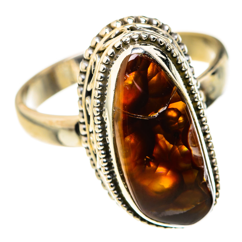 Mexican Fire Agate Rings handcrafted by Anasilvercos - RING127279 - Photo 2