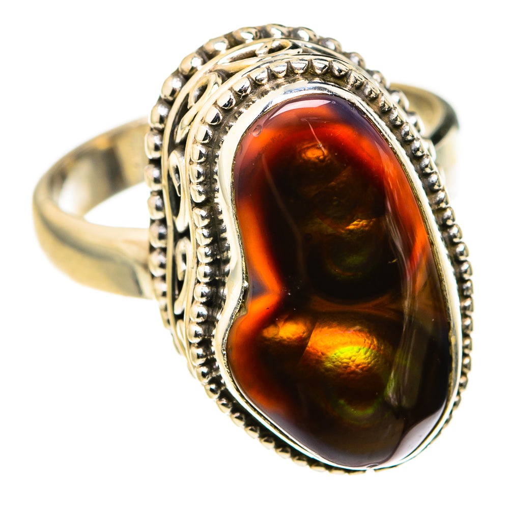 Mexican Fire Agate Rings handcrafted by Anasilvercos - RING127280 - Photo 2