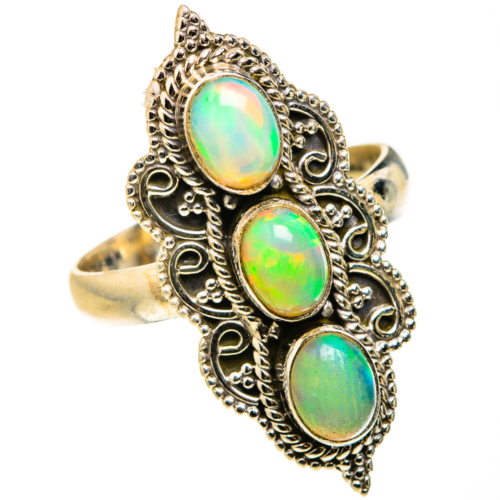 Ethiopian Opal Rings handcrafted by Anasilvercos - RING127289 - Photo 2