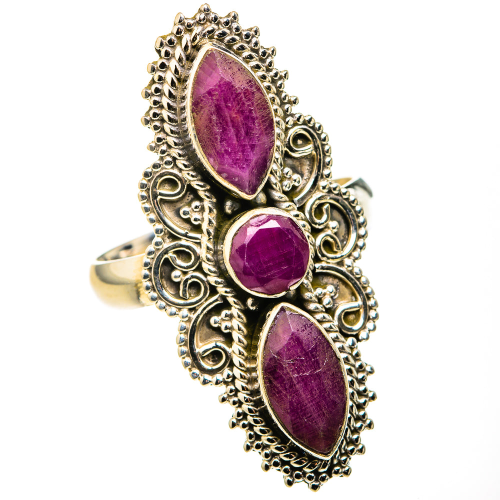 Red Sillimanite Rings handcrafted by Anasilvercos - RING127300 - Photo 2