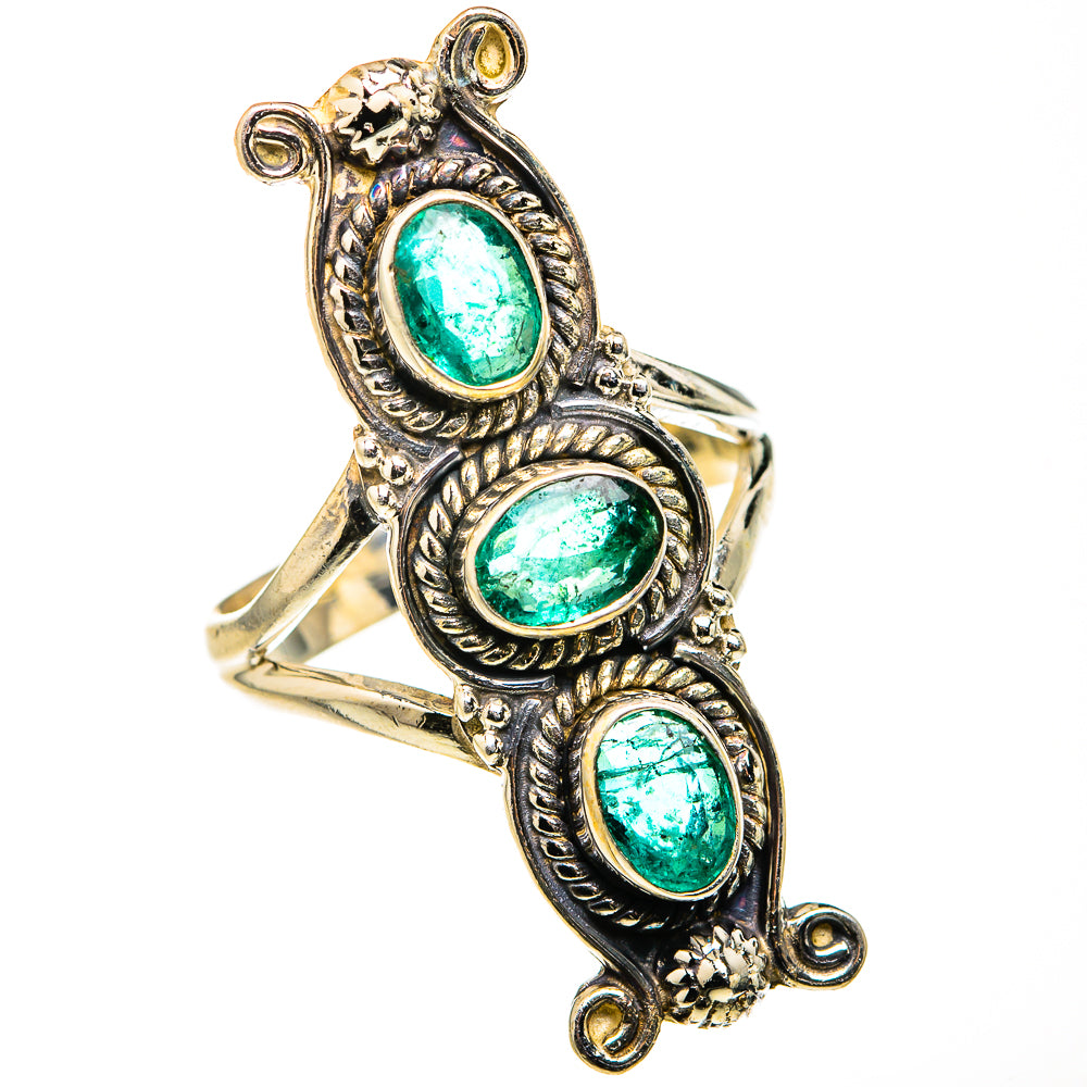Zambian Emerald Rings handcrafted by Anasilvercos - RING127316 - Photo 2