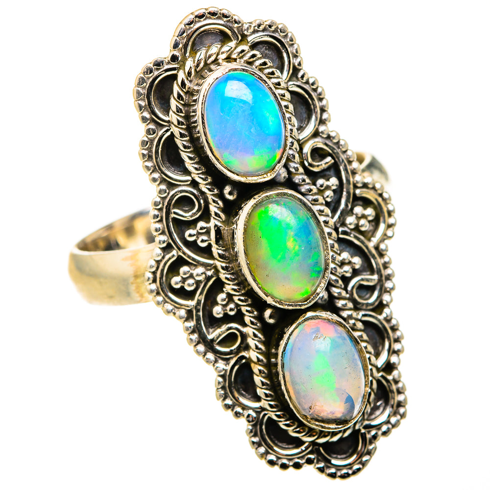 Ethiopian Opal Rings handcrafted by Anasilvercos - RING127326 - Photo 2
