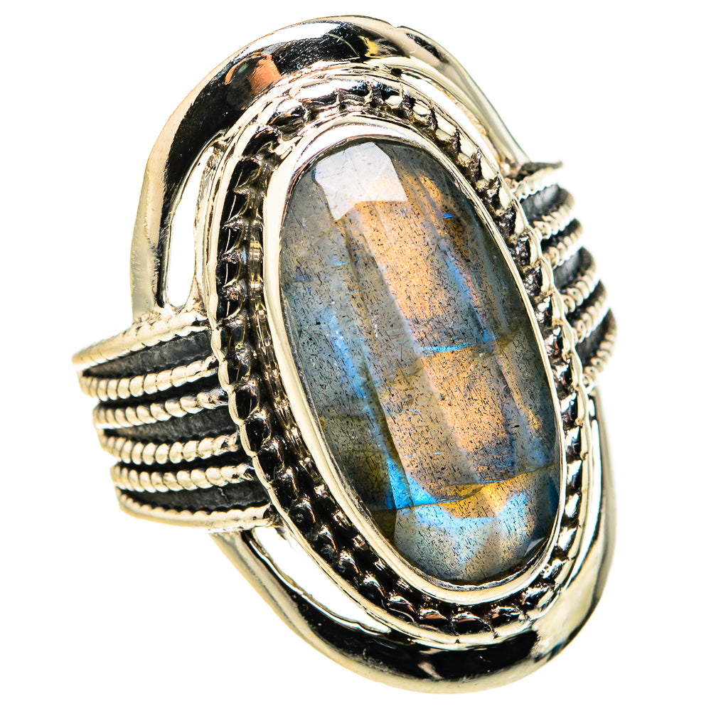 Labradorite Rings handcrafted by Anasilvercos - RING127329 - Photo 2