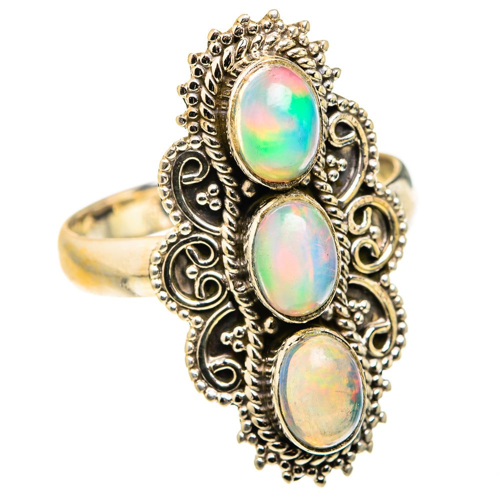 Ethiopian Opal Rings handcrafted by Anasilvercos - RING127336 - Photo 2