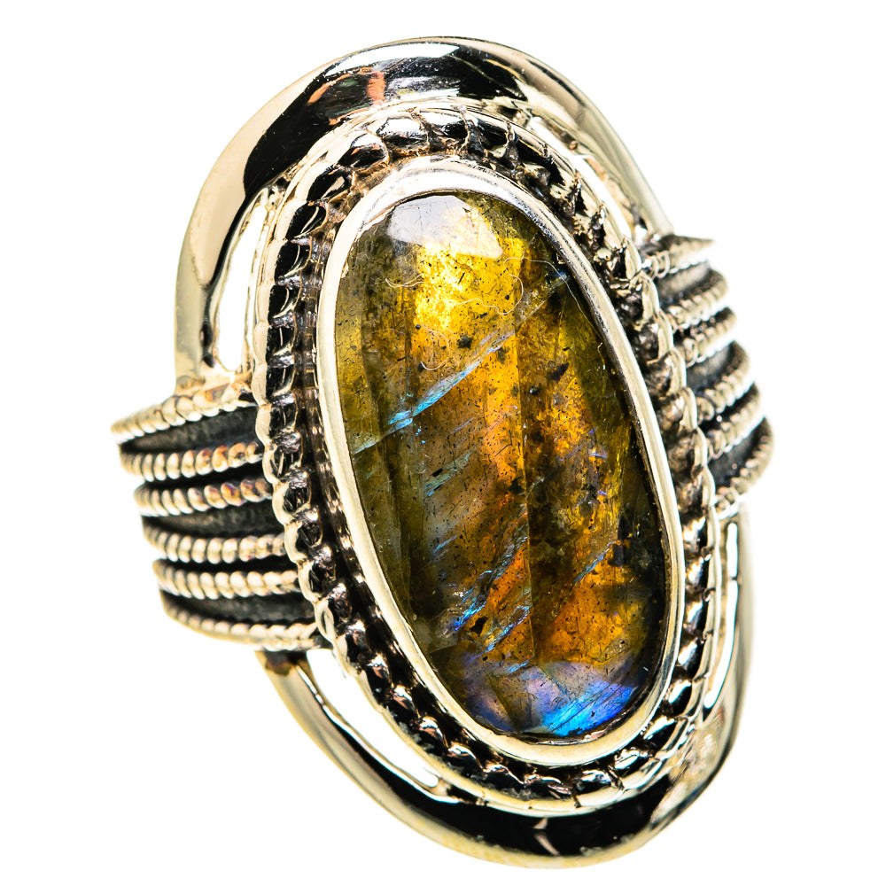 Labradorite Rings handcrafted by Anasilvercos - RING127342 - Photo 2
