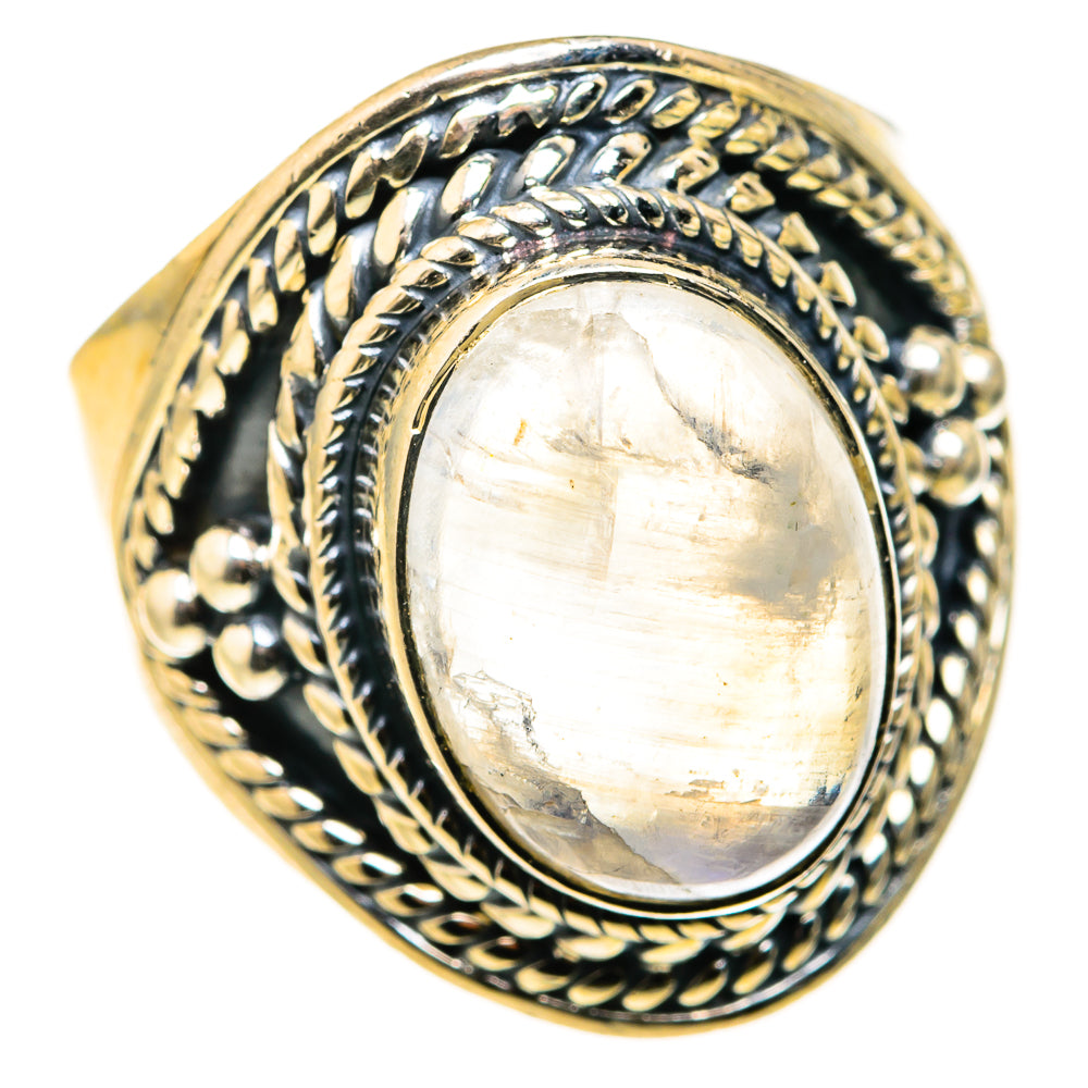Rainbow Moonstone Rings handcrafted by Anasilvercos - RING127348 - Photo 2
