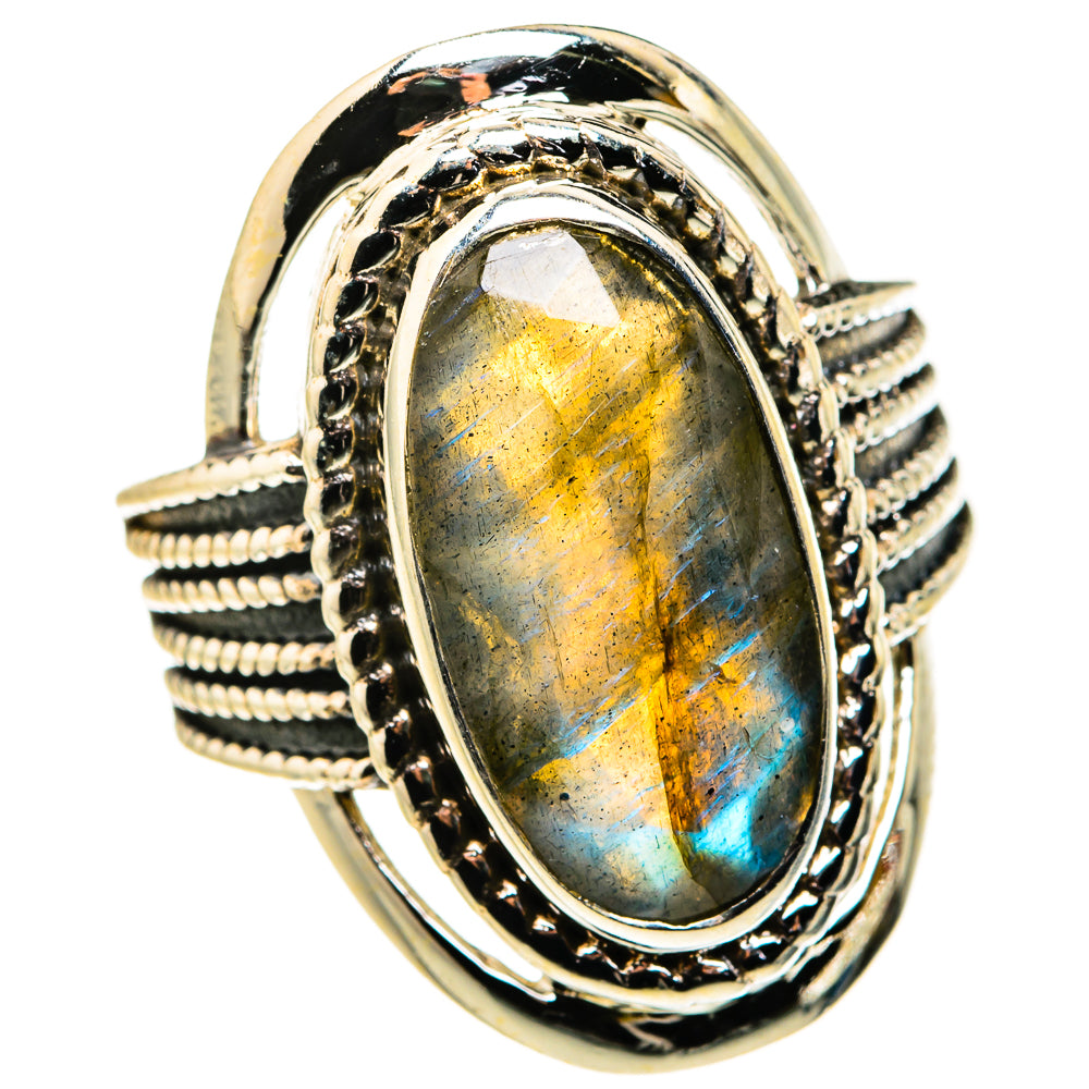 Labradorite Rings handcrafted by Anasilvercos - RING127364 - Photo 2