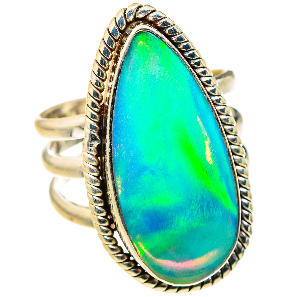 Aura Opal Rings handcrafted by Anasilvercos - RING127371 - Photo 2