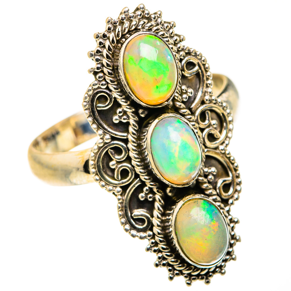 Ethiopian Opal Rings handcrafted by Anasilvercos - RING127373 - Photo 2