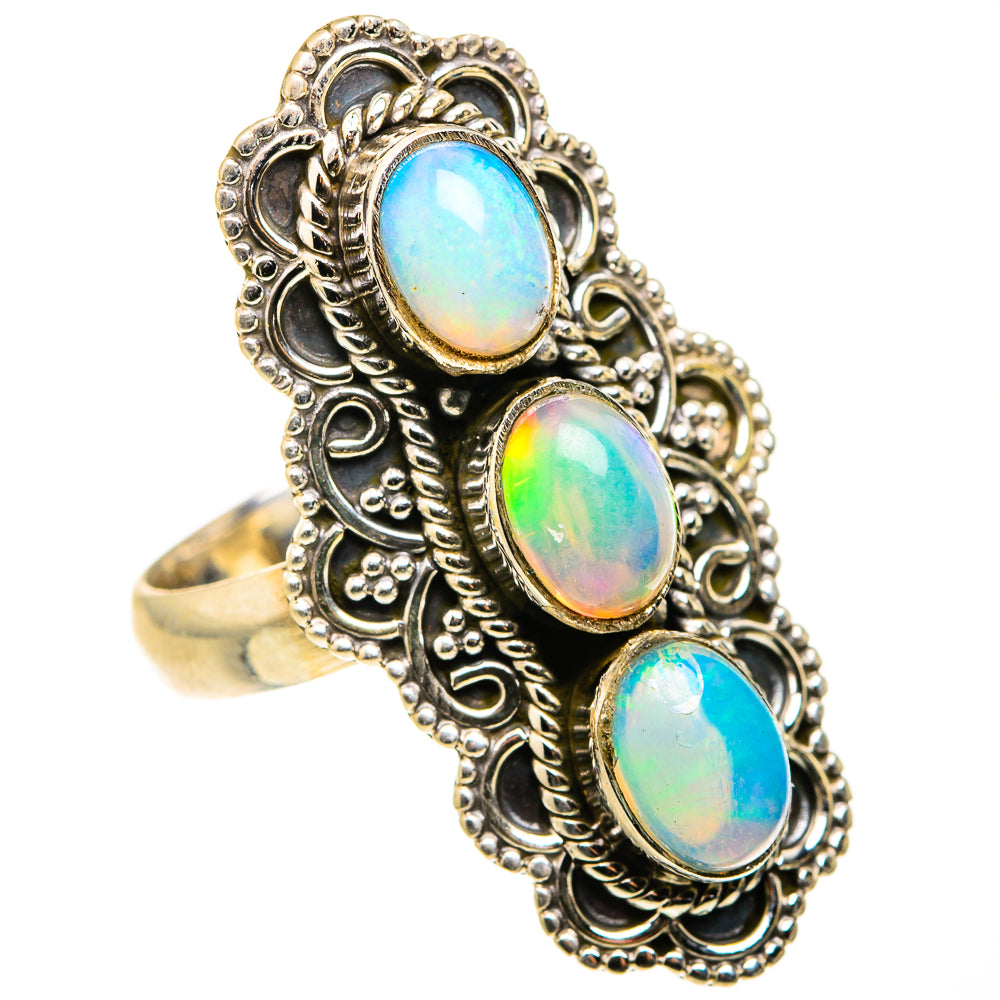 Ethiopian Opal Rings handcrafted by Anasilvercos - RING127385 - Photo 2