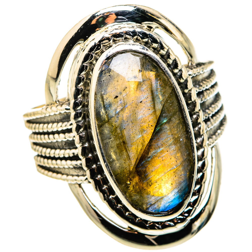 Labradorite Rings handcrafted by Anasilvercos - RING127389 - Photo 2