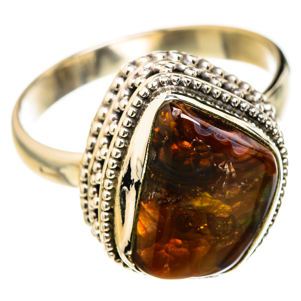 Mexican Fire Agate Rings handcrafted by Anasilvercos - RING127416 - Photo 2