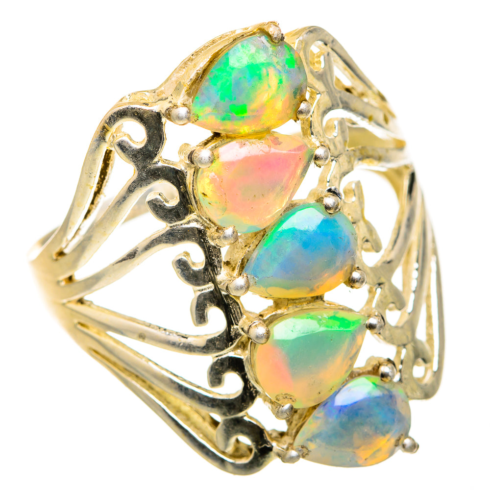 Ethiopian Opal Rings handcrafted by Anasilvercos - RING127424 - Photo 2