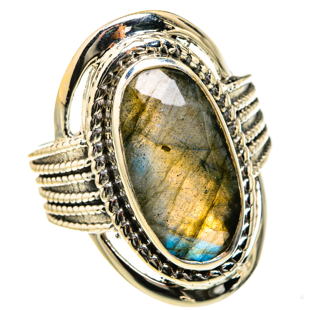 Labradorite Rings handcrafted by Anasilvercos - RING127429 - Photo 2