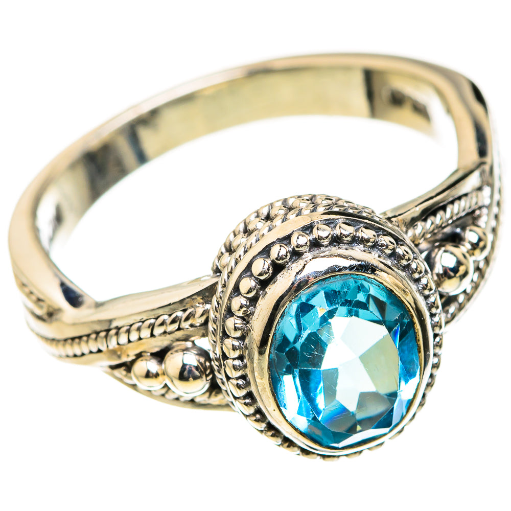 Blue Topaz Rings handcrafted by Anasilvercos - RING127430 - Photo 2