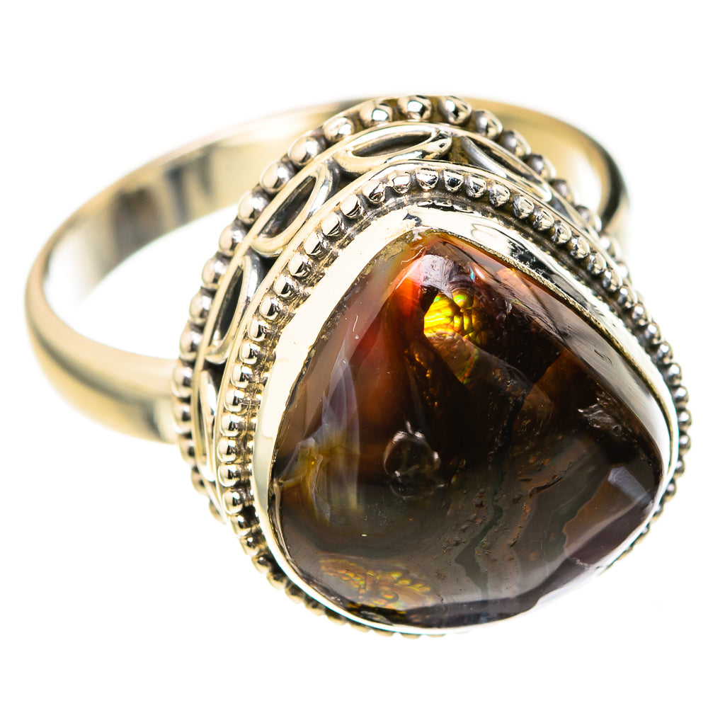 Mexican Fire Agate Rings handcrafted by Anasilvercos - RING127433 - Photo 2