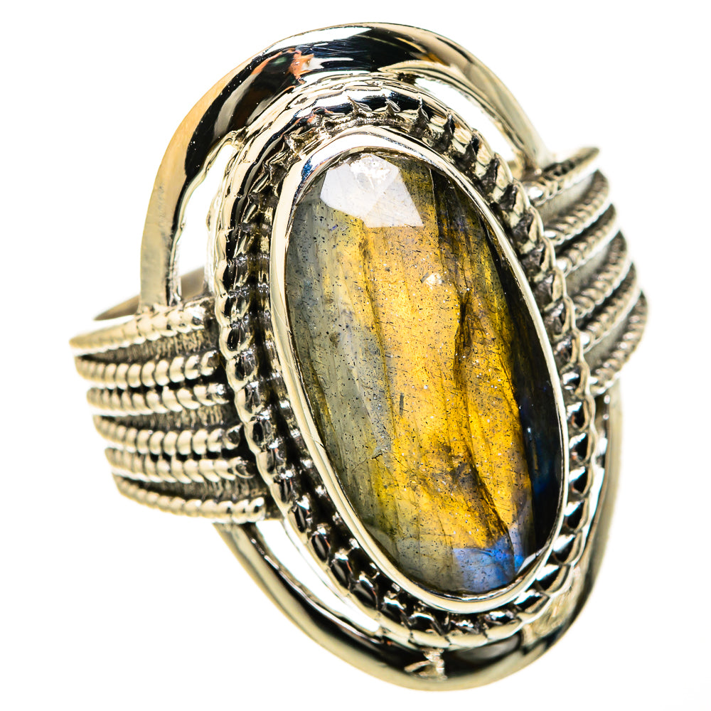 Labradorite Rings handcrafted by Anasilvercos - RING127465 - Photo 2
