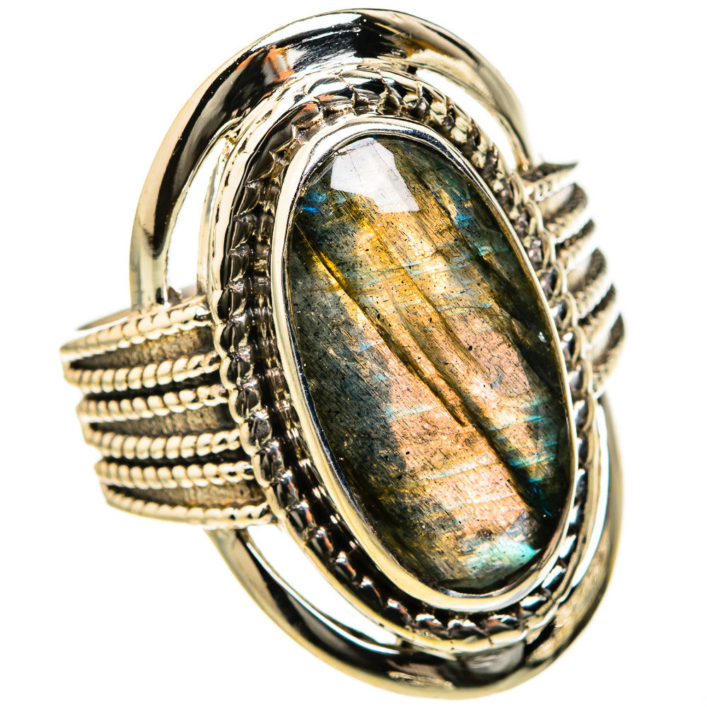 Labradorite Rings handcrafted by Anasilvercos - RING127473 - Photo 2