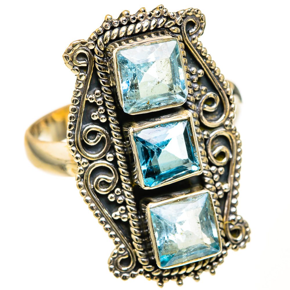 Blue Topaz Rings handcrafted by Anasilvercos - RING127504 - Photo 2