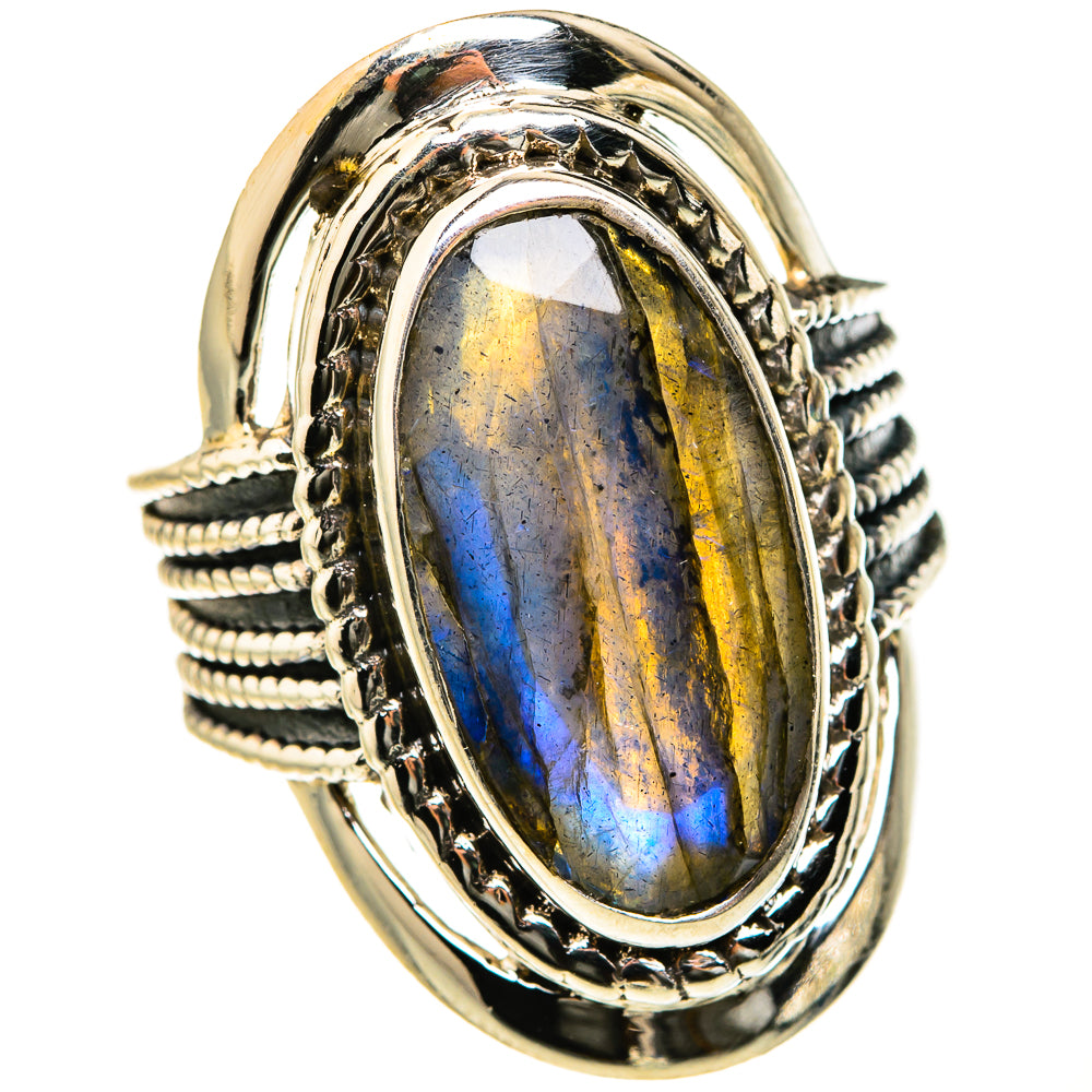 Labradorite Rings handcrafted by Anasilvercos - RING127505 - Photo 2