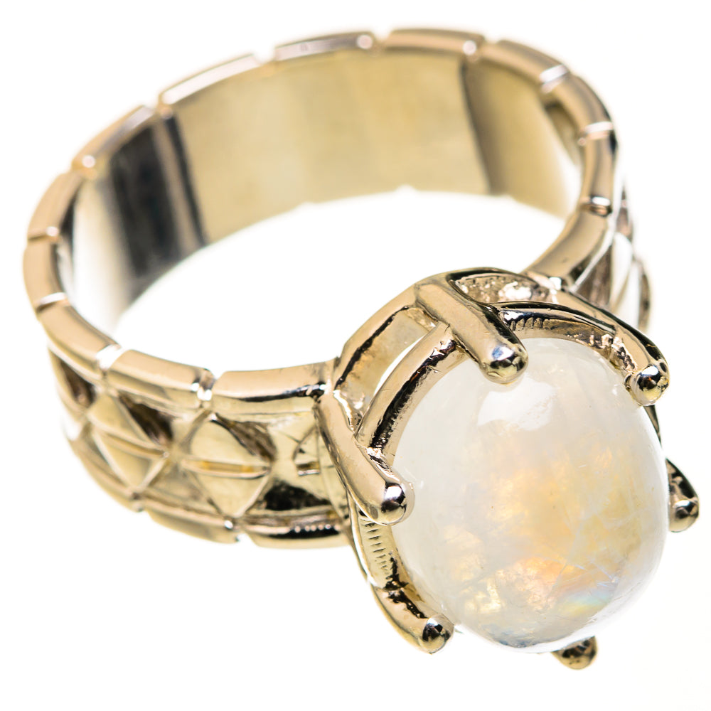 Rainbow Moonstone Rings handcrafted by Anasilvercos - RING127526 - Photo 2