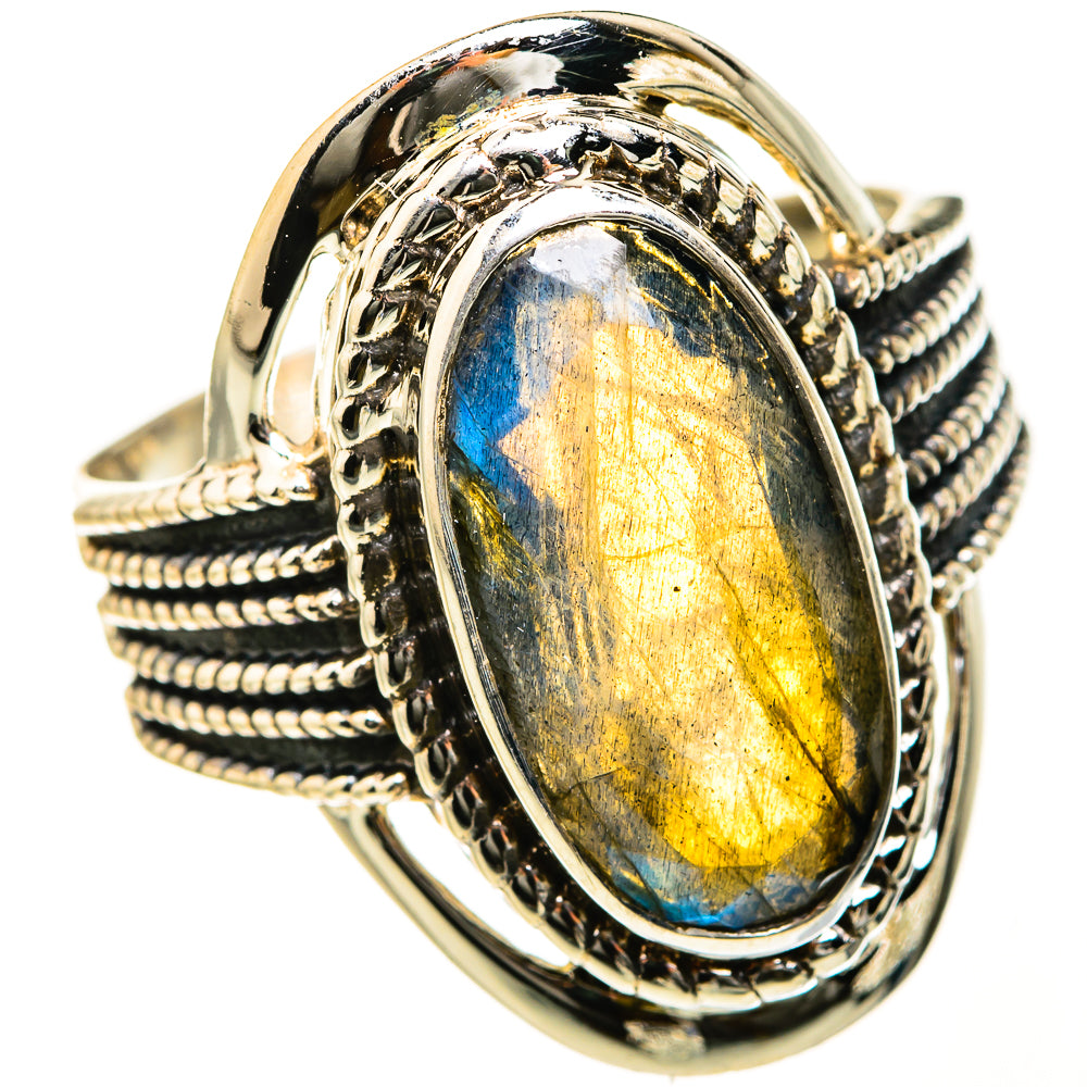 Labradorite Rings handcrafted by Anasilvercos - RING127534 - Photo 2