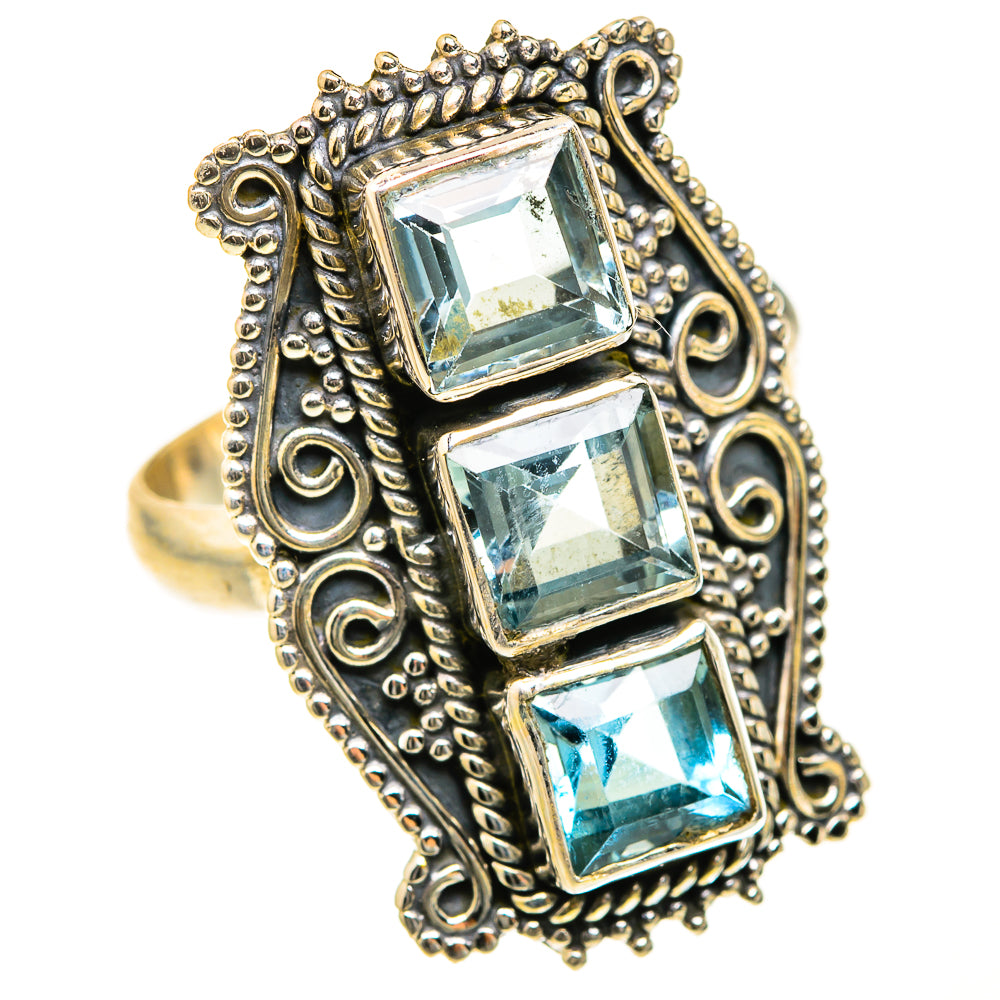 Blue Topaz Rings handcrafted by Anasilvercos - RING127550 - Photo 2