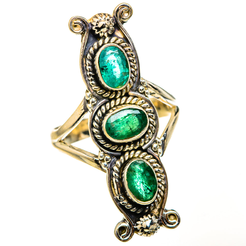Zambian Emerald Rings handcrafted by Anasilvercos - RING127553 - Photo 2