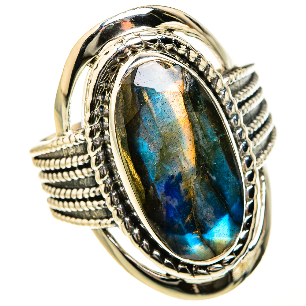 Labradorite Rings handcrafted by Anasilvercos - RING127560 - Photo 2