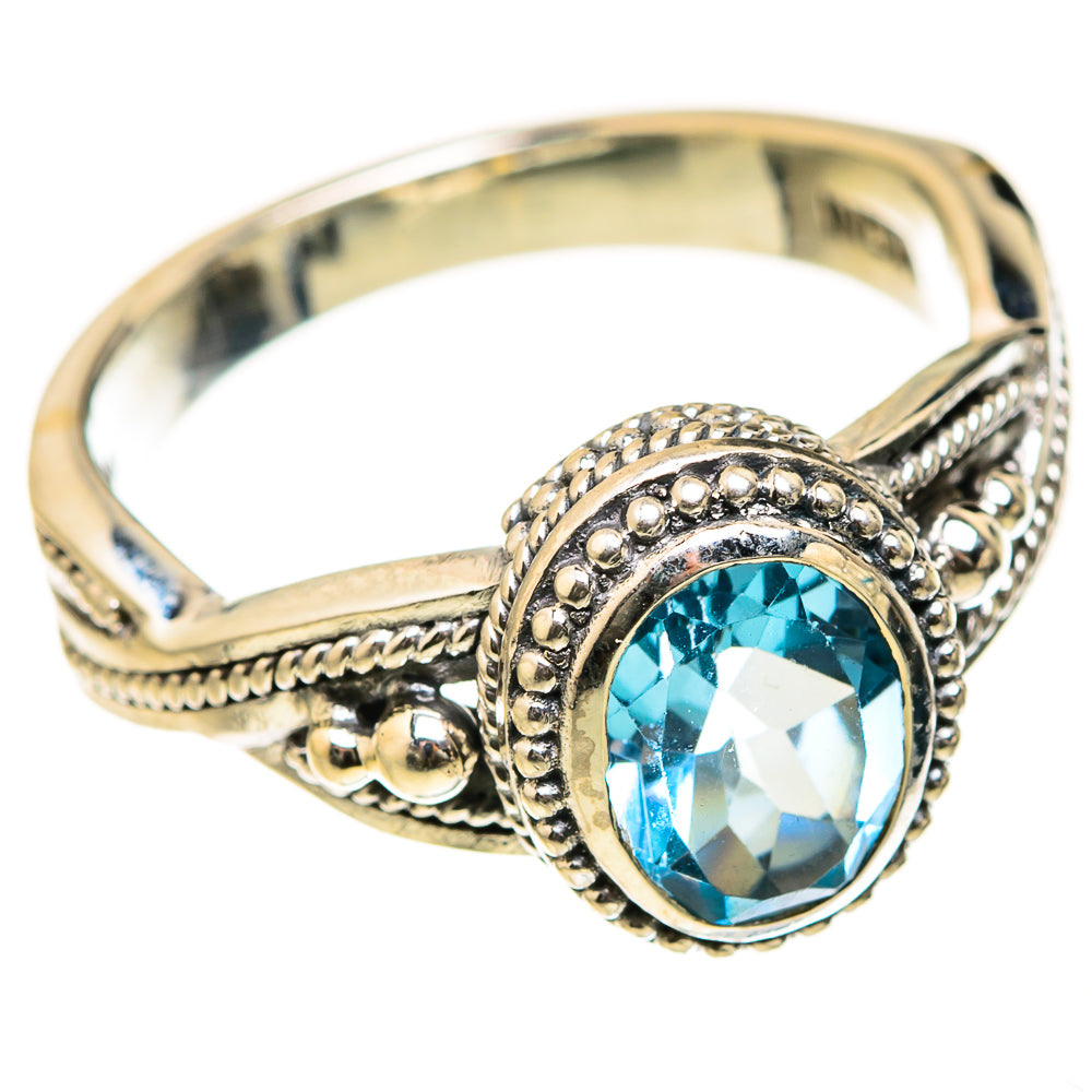Blue Topaz Rings handcrafted by Anasilvercos - RING127562 - Photo 2