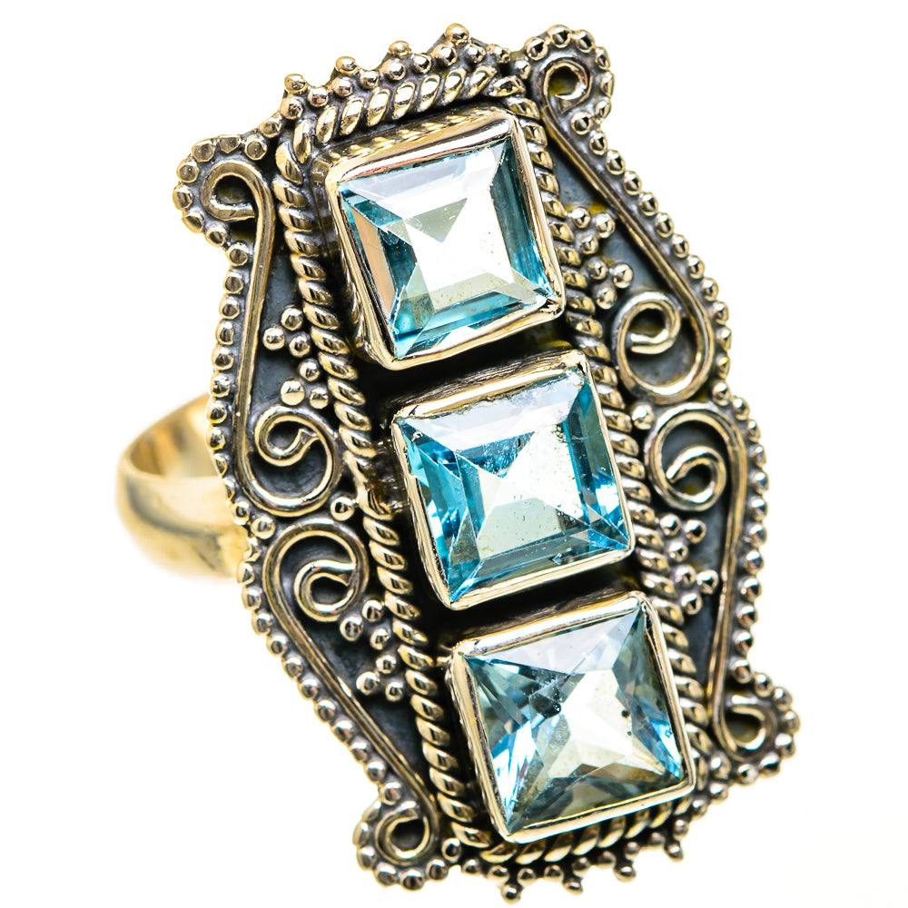 Blue Topaz Rings handcrafted by Anasilvercos - RING127563 - Photo 2