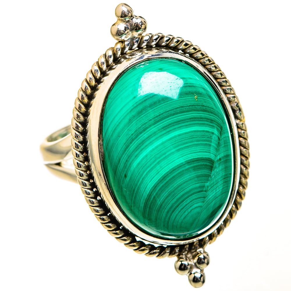 Malachite Rings handcrafted by Anasilvercos - RING127565 - Photo 2