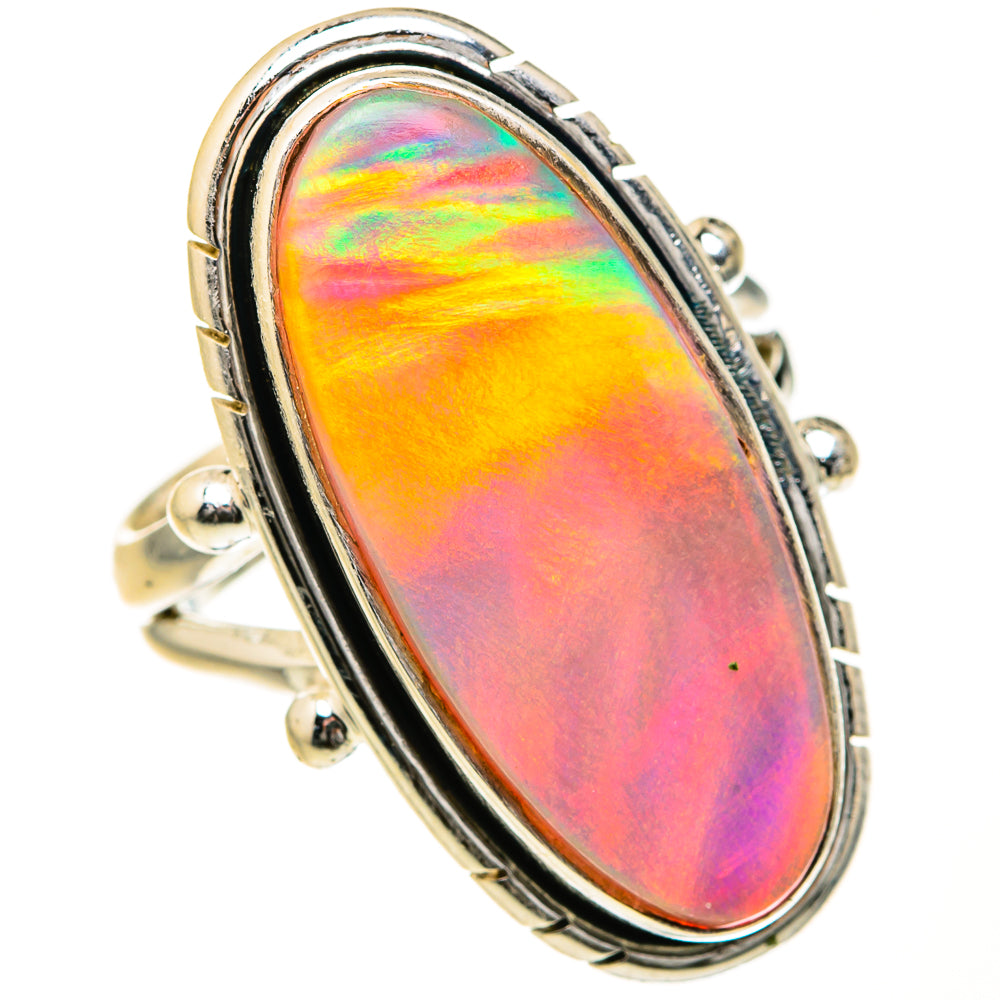 Aura Opal Rings handcrafted by Anasilvercos - RING127568 - Photo 2
