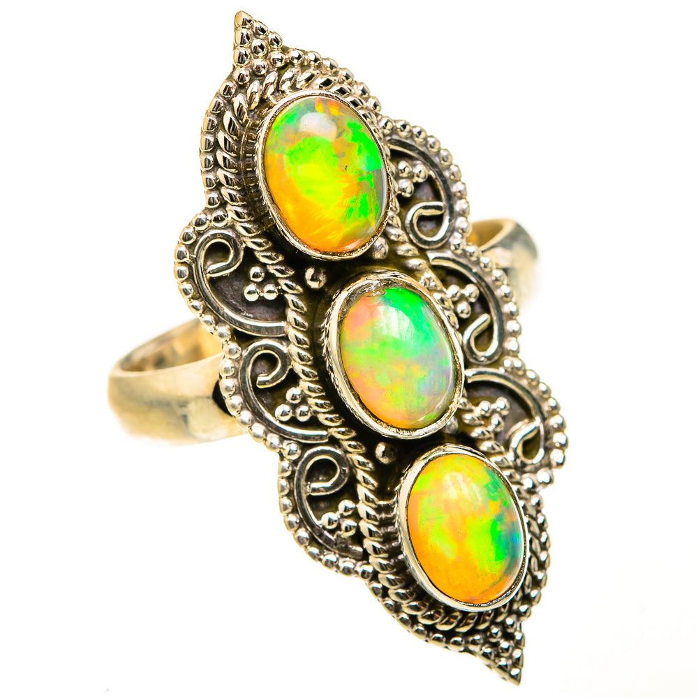 Ethiopian Opal Rings handcrafted by Anasilvercos - RING127572 - Photo 2