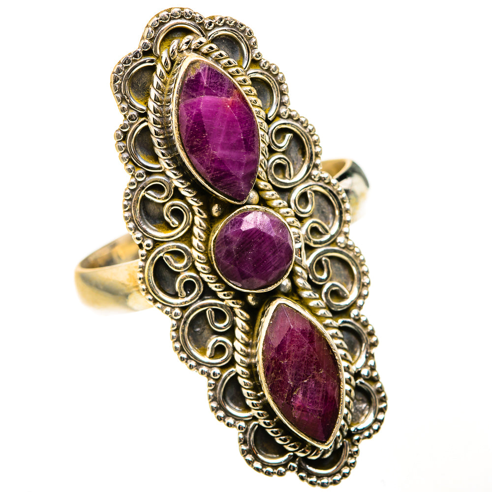 Red Sillimanite Rings handcrafted by Anasilvercos - RING127583 - Photo 2