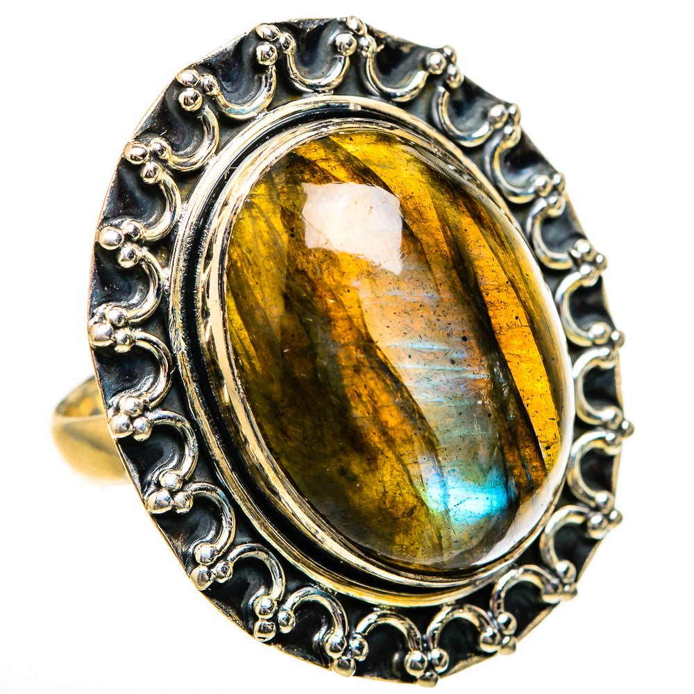 Labradorite Rings handcrafted by Anasilvercos - RING127605 - Photo 2