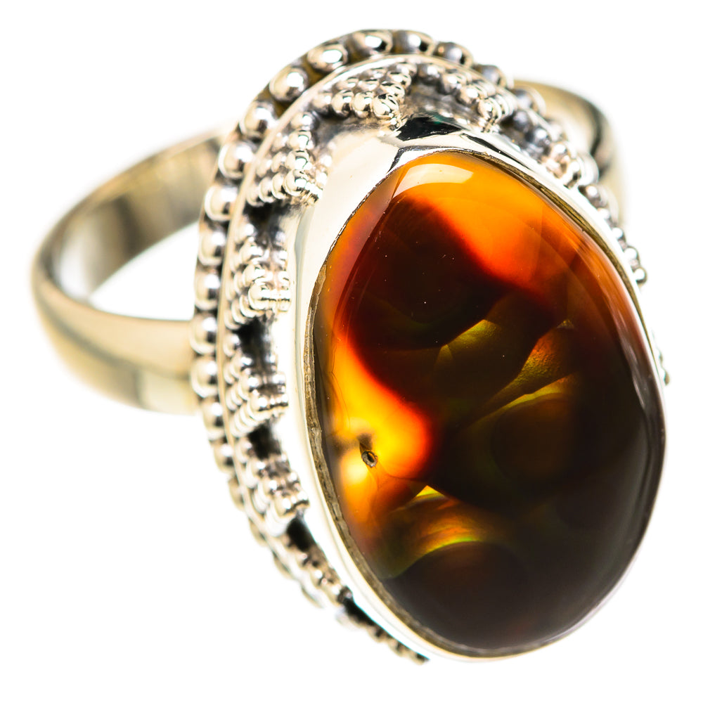 Mexican Fire Agate Rings handcrafted by Anasilvercos - RING127613 - Photo 2