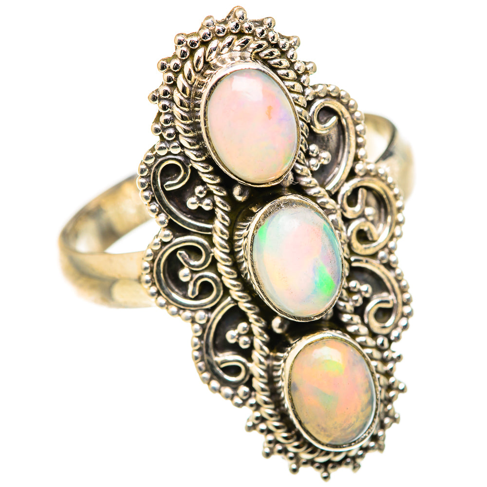 Ethiopian Opal Rings handcrafted by Anasilvercos - RING127625 - Photo 2