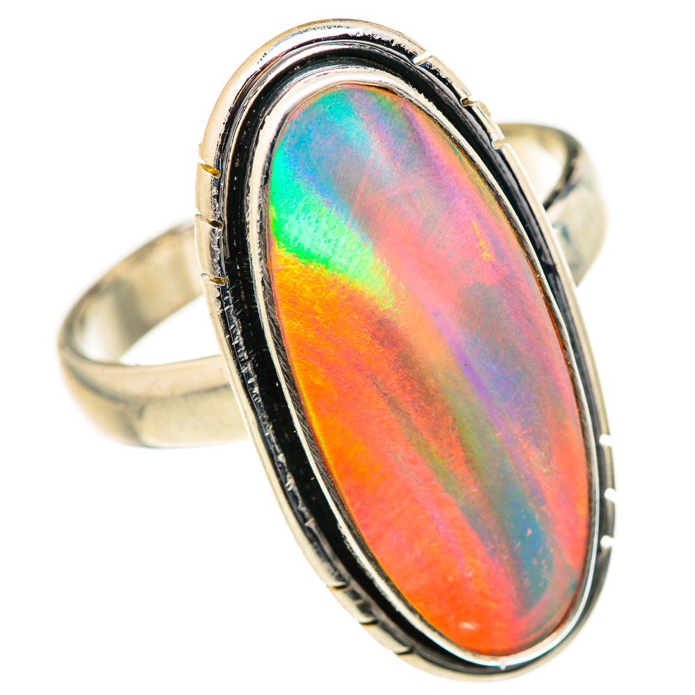 Aura Opal Rings handcrafted by Anasilvercos - RING127629 - Photo 2