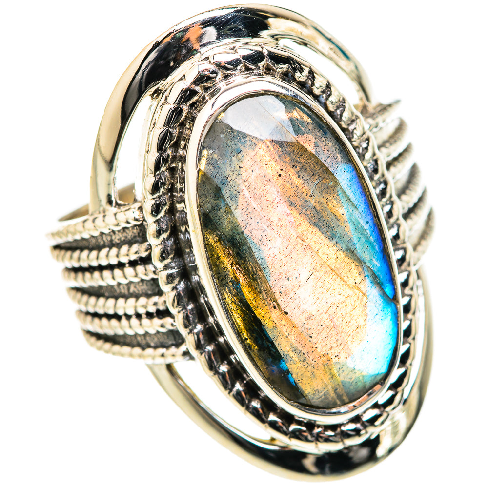 Labradorite Rings handcrafted by Anasilvercos - RING127634 - Photo 2
