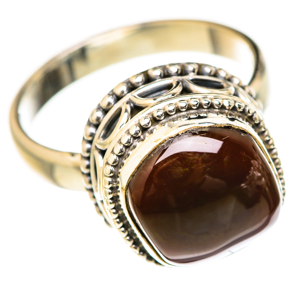 Mexican Fire Agate Rings handcrafted by Anasilvercos - RING127640 - Photo 2
