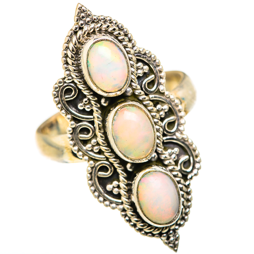 Ethiopian Opal Rings handcrafted by Anasilvercos - RING127647 - Photo 2