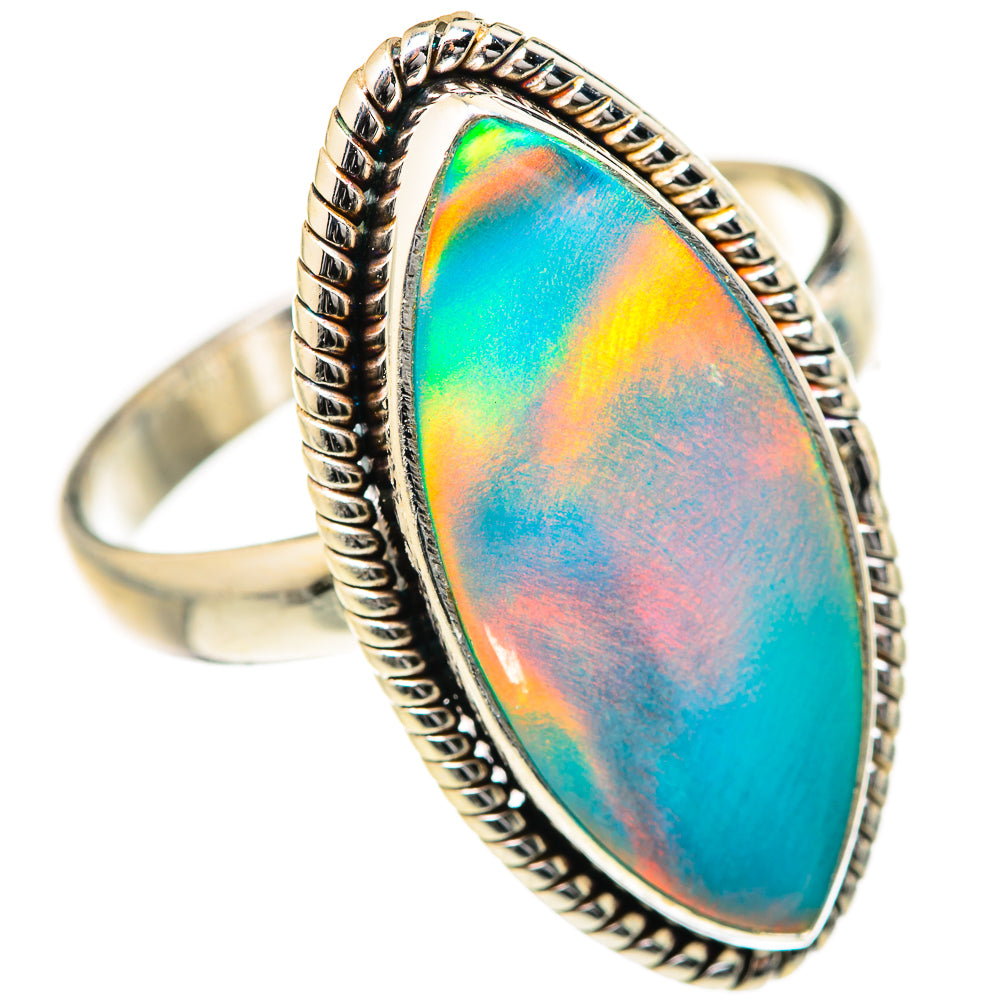Aura Opal Rings handcrafted by Anasilvercos - RING127649 - Photo 2