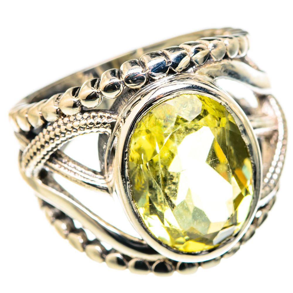 Lemon Quartz Rings handcrafted by Anasilvercos - RING127652 - Photo 2