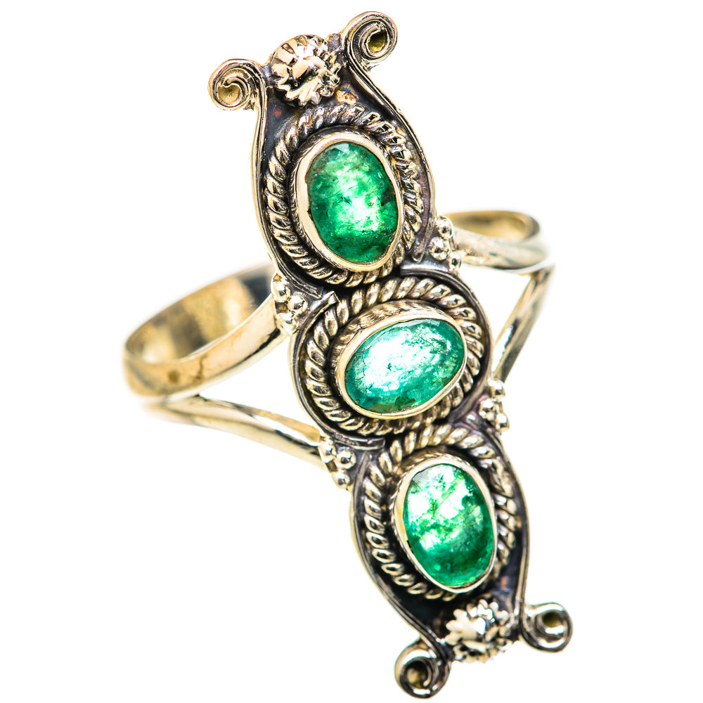 Zambian Emerald Rings handcrafted by Anasilvercos - RING127661 - Photo 2