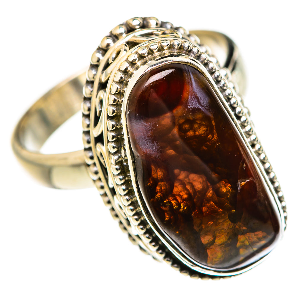 Mexican Fire Agate Rings handcrafted by Anasilvercos - RING127664 - Photo 2
