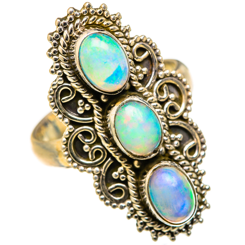 Ethiopian Opal Rings handcrafted by Anasilvercos - RING127672 - Photo 2