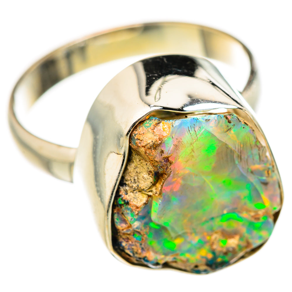 Ethiopian Opal Rings handcrafted by Anasilvercos - RING127675 - Photo 2