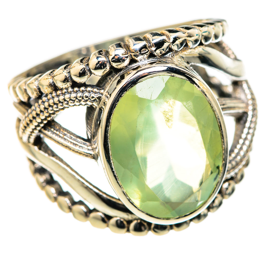 Prehnite Rings handcrafted by Anasilvercos - RING127688 - Photo 2