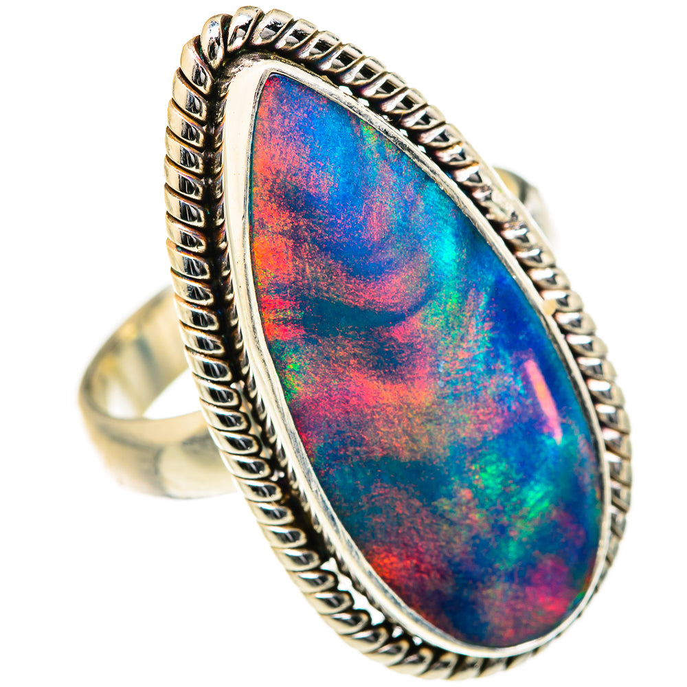 Aura Opal Rings handcrafted by Anasilvercos - RING127696 - Photo 2